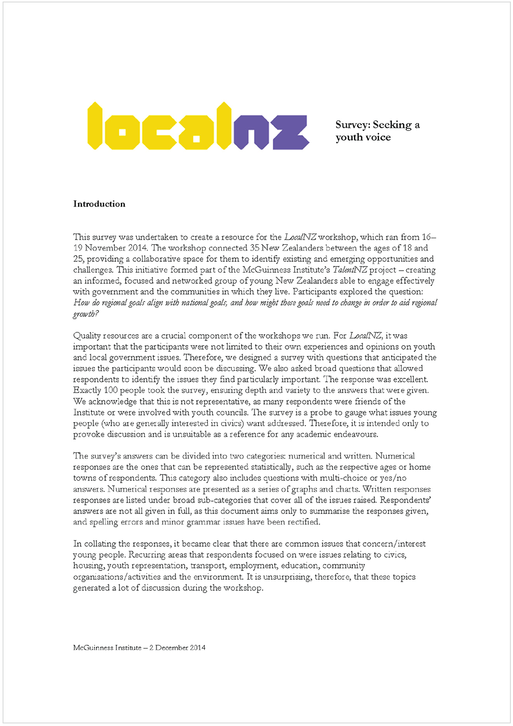 LocalNZ Survey: Seeking a youth voice