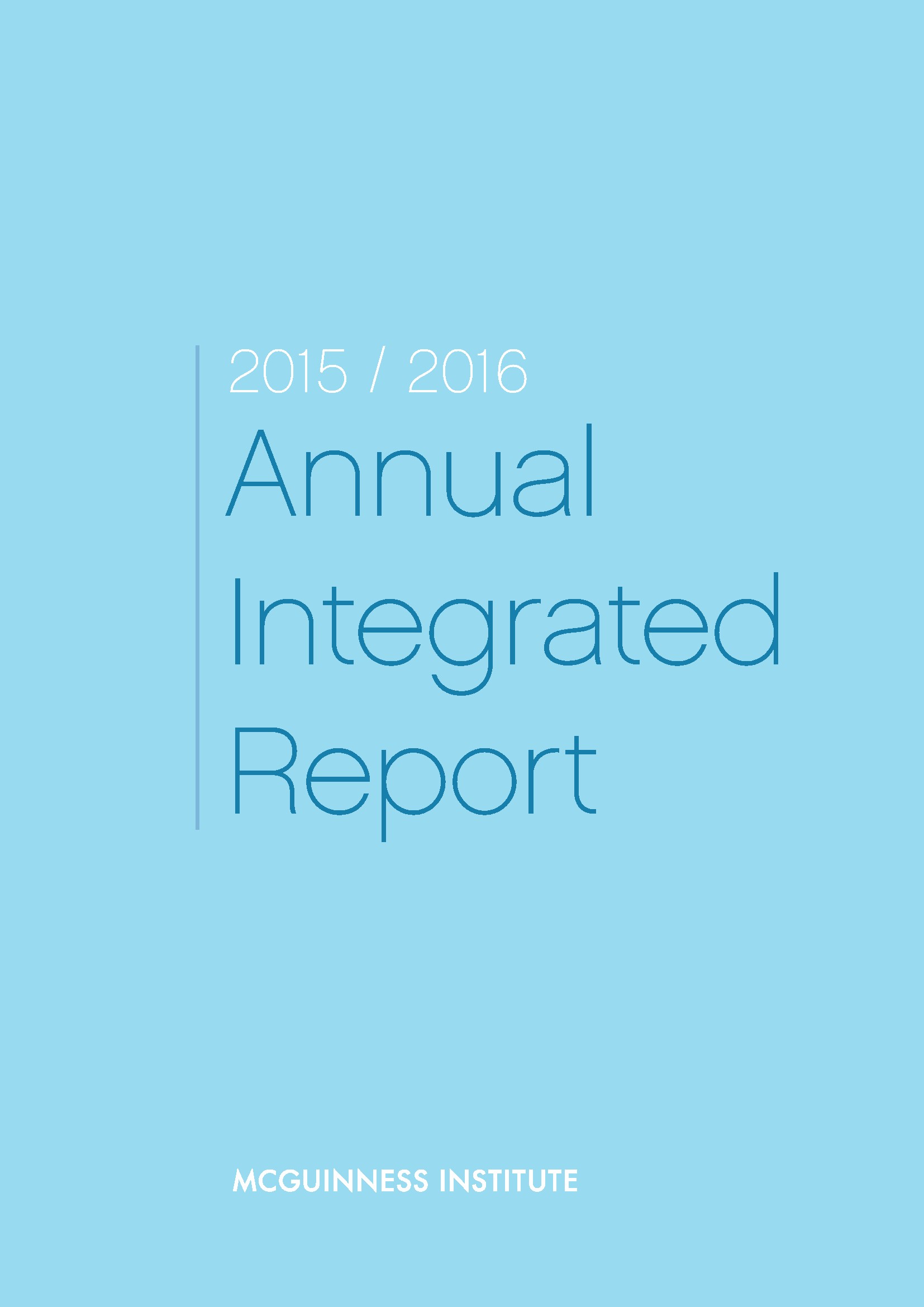 Annual Integrated Report, 2015–2016