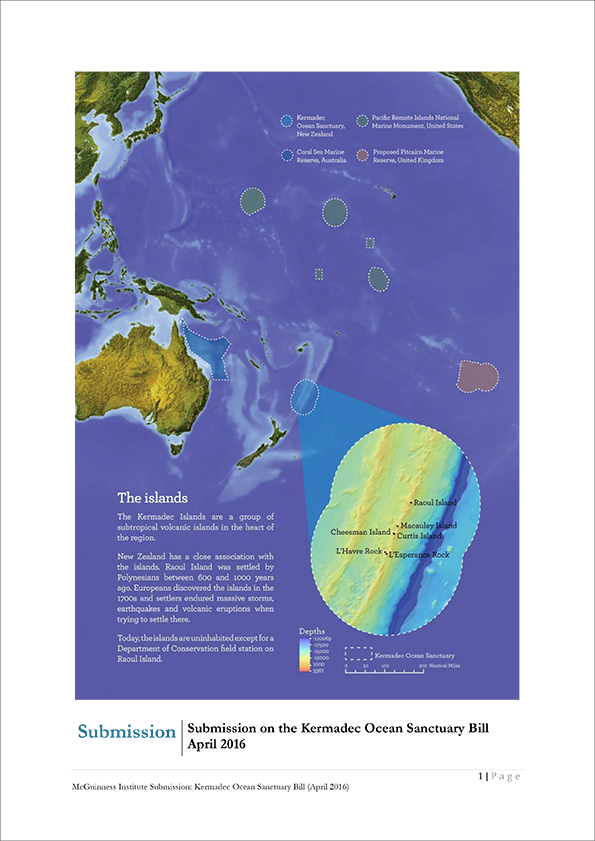 Submission 2016/03 – Kermadec Ocean Sanctuary Bill