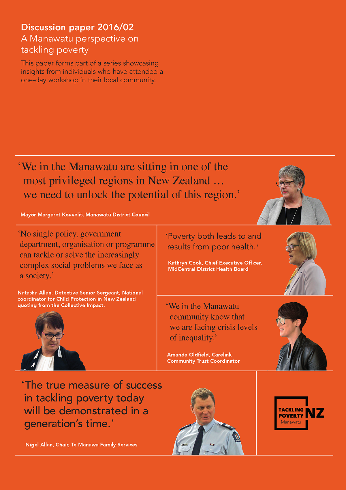 Discussion paper 2016/02 – A Manawatu perspective on tackling poverty