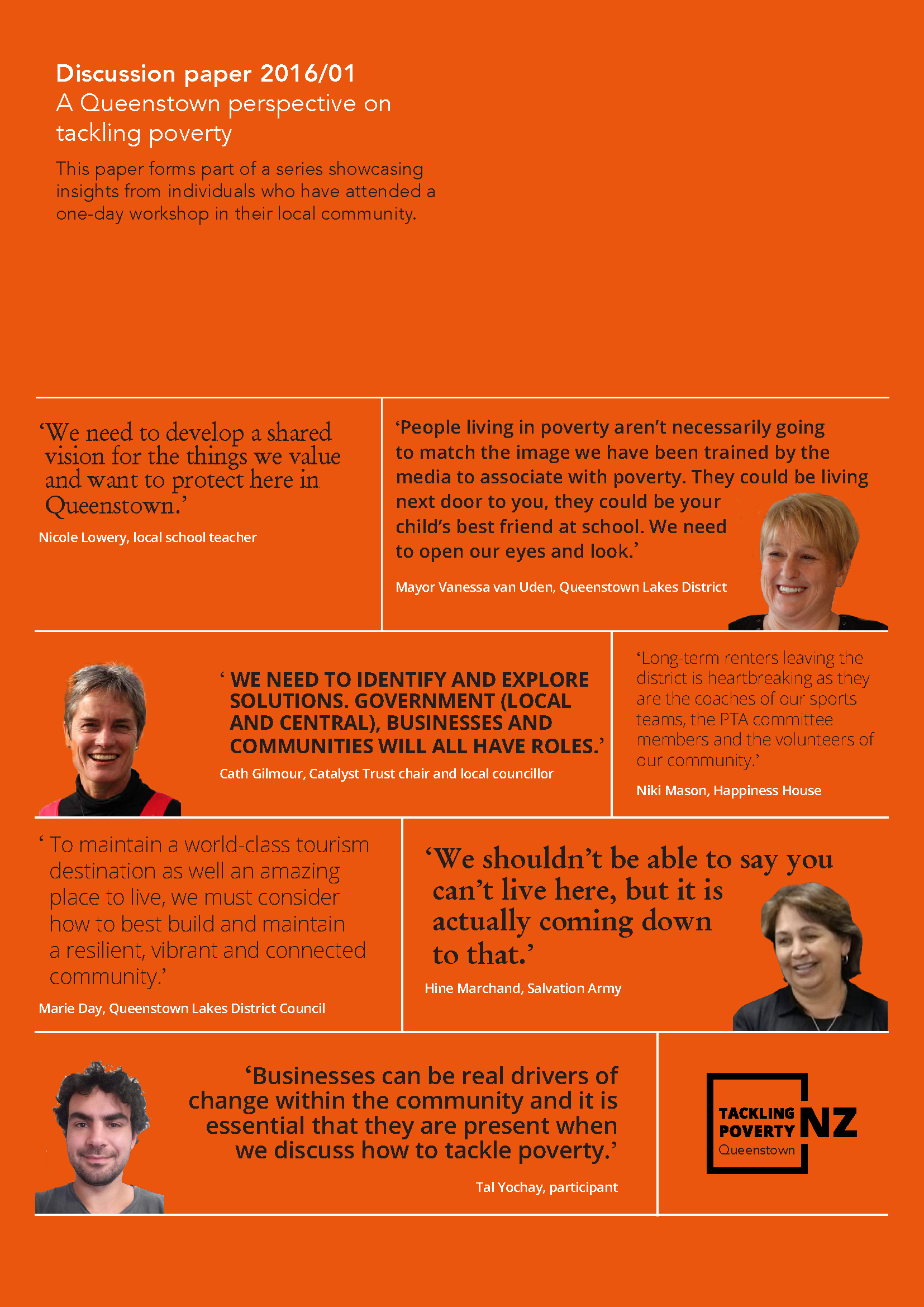 Discussion paper 2016/01 – A Queenstown perspective on tackling poverty