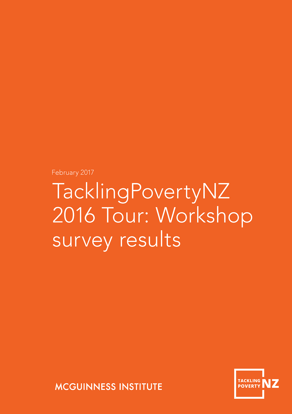 TacklingPovertyNZ 2016 Tour: Workshop survey results