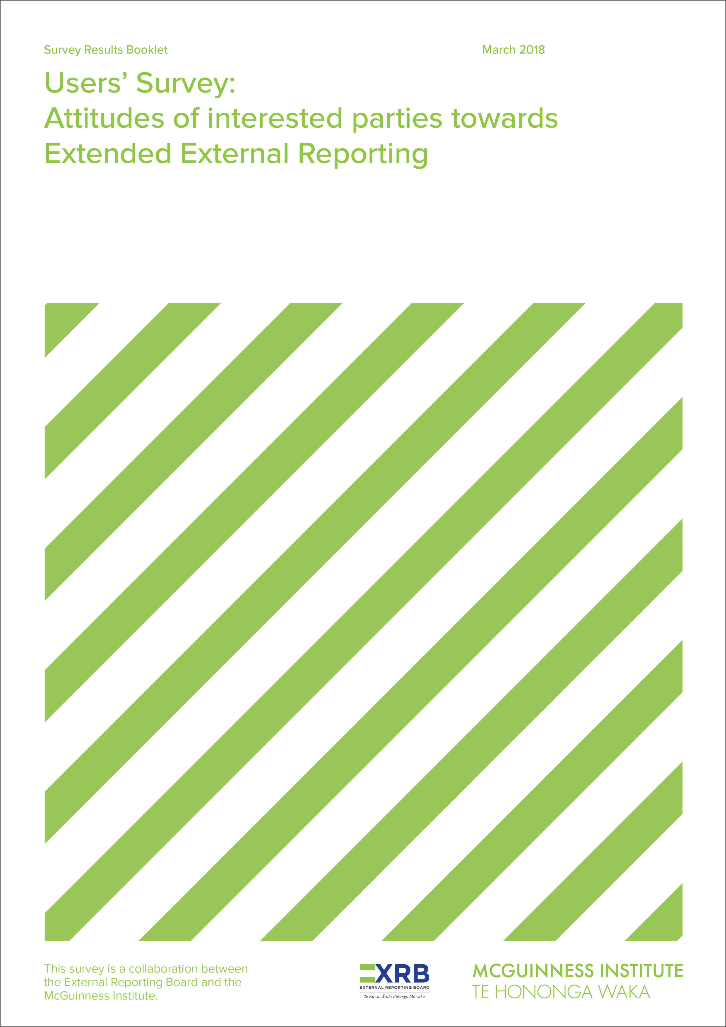 Users' Survey: Attitudes of interested parties towards Extended External Reporting