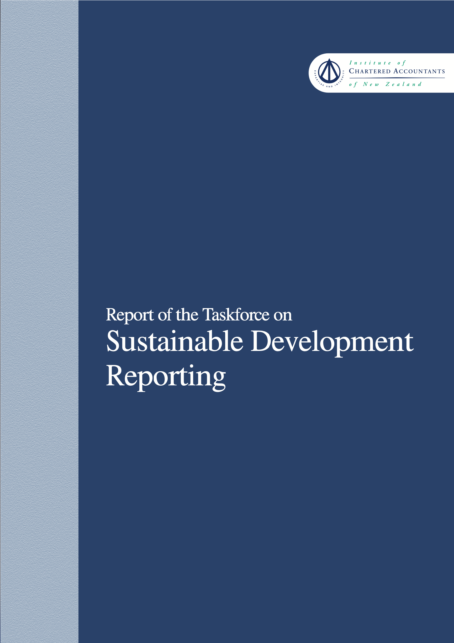 ICANZ Report of the Taskforce on Sustainable Development Reporting