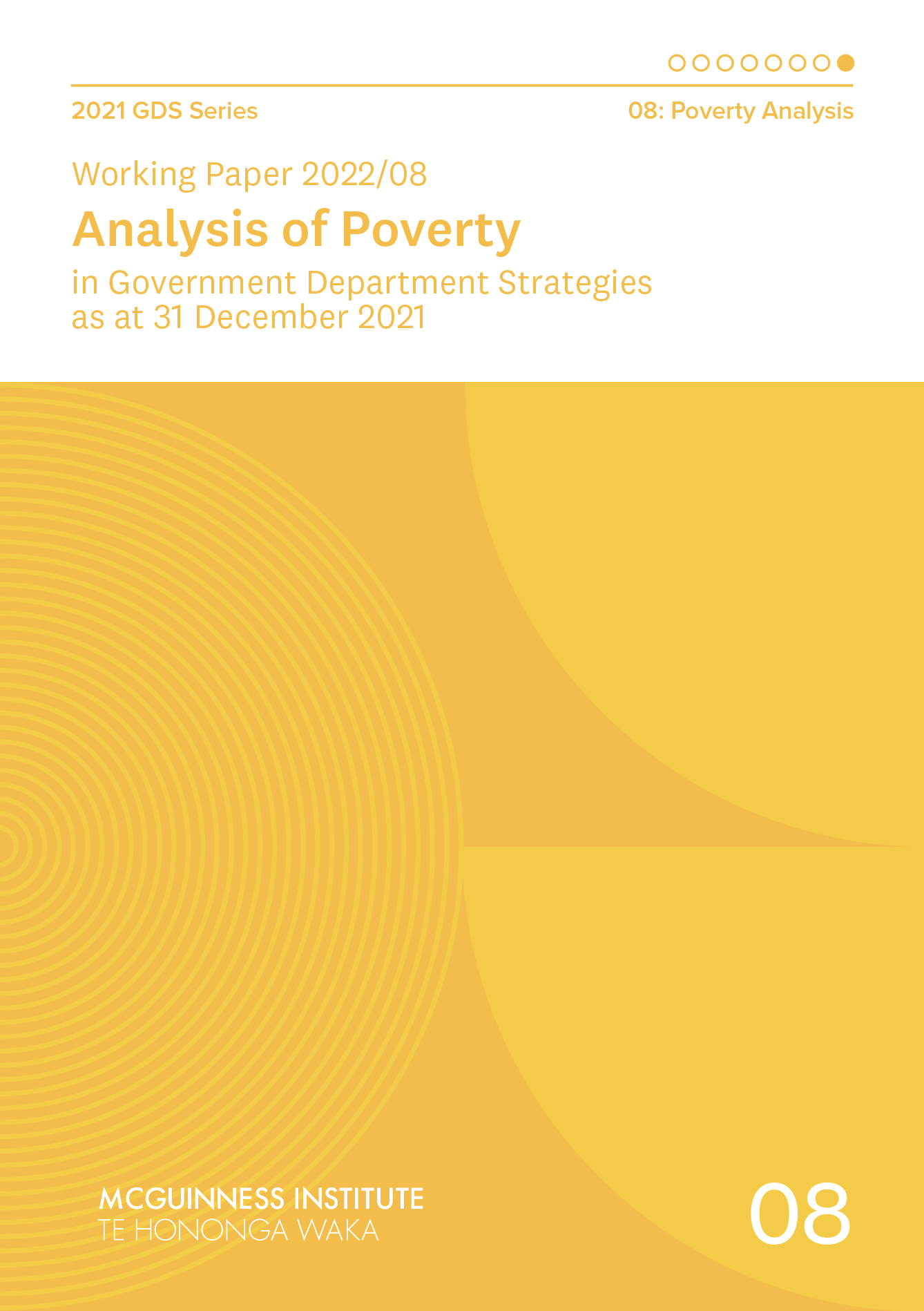 Working Paper 2022/08 - Analysis of Poverty