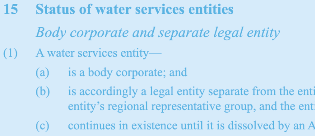 Think Piece 39 – Three Waters: New body corporate model reduces government accountability
