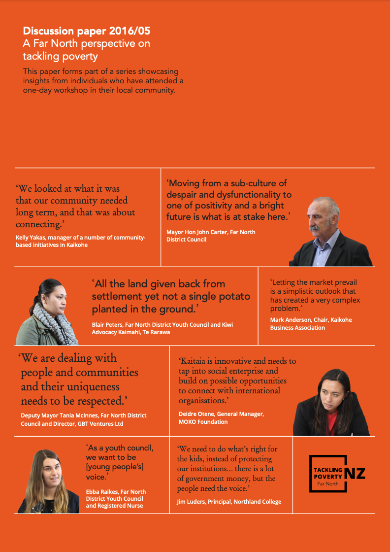 Discussion Paper 2016/05 – A Far North perspective on tackling poverty