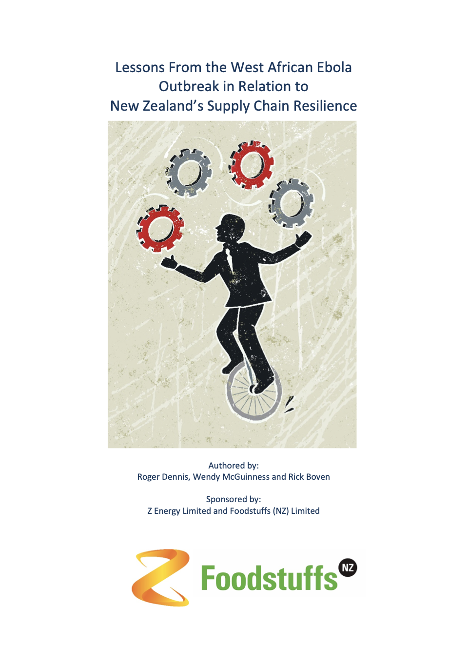 Lessons from the West African Ebola Outbreak in Relation to New Zealand's Supply Chain Resilience