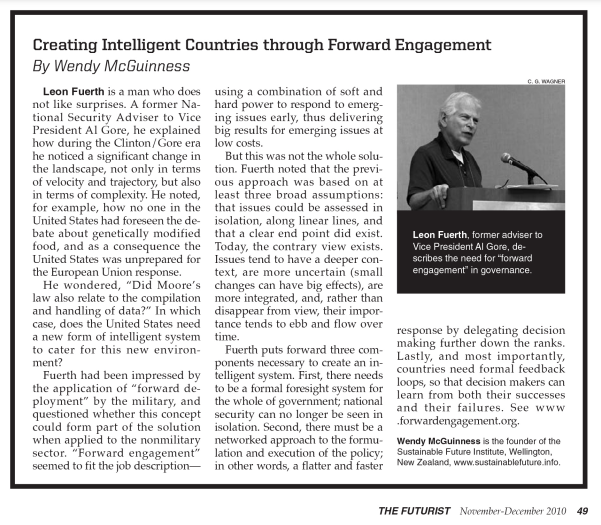 Creating Intelligent Countries through Forward Engagement