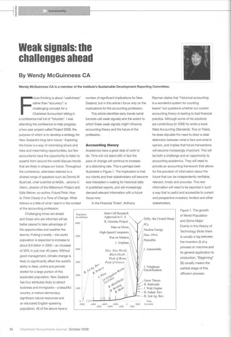 Weak signals: the challenges ahead