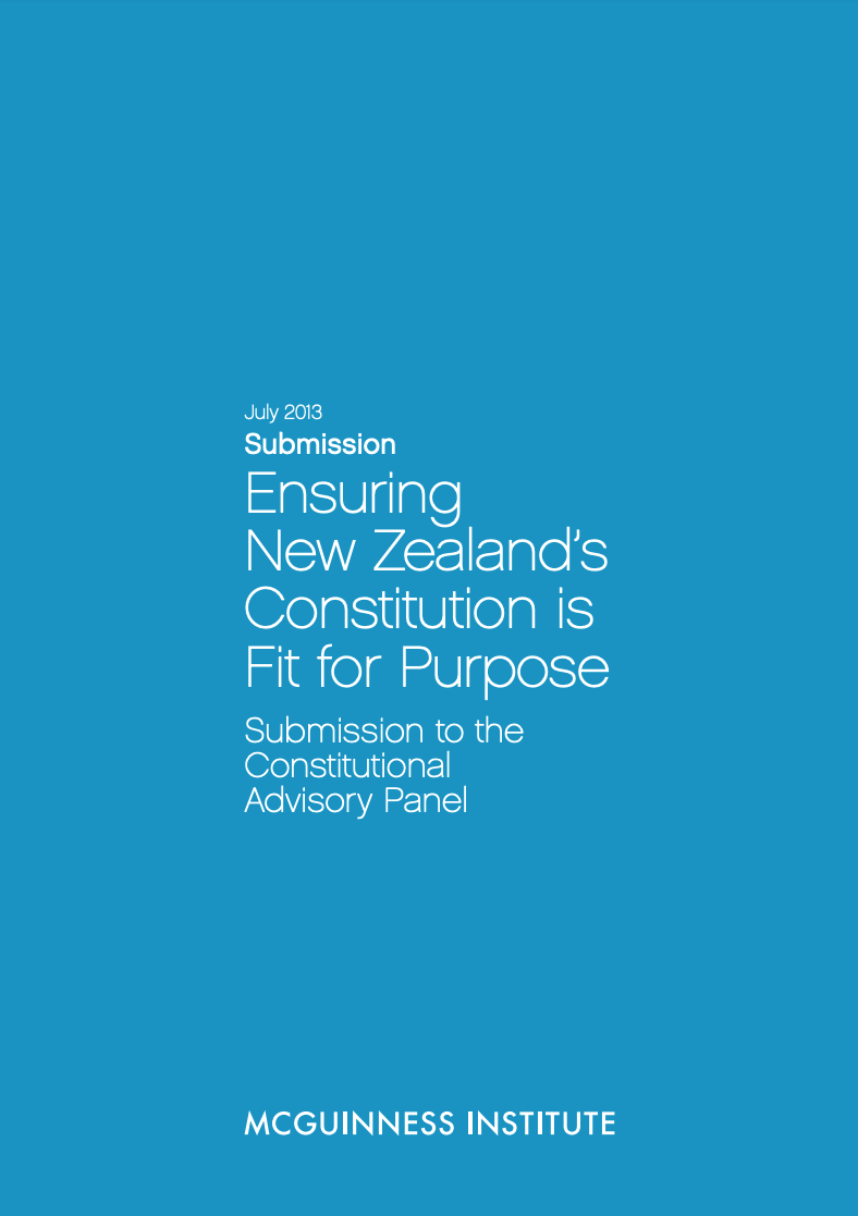 Submission 2013/03 – Ensuring New Zealand's Constitution is Fit for Purpose