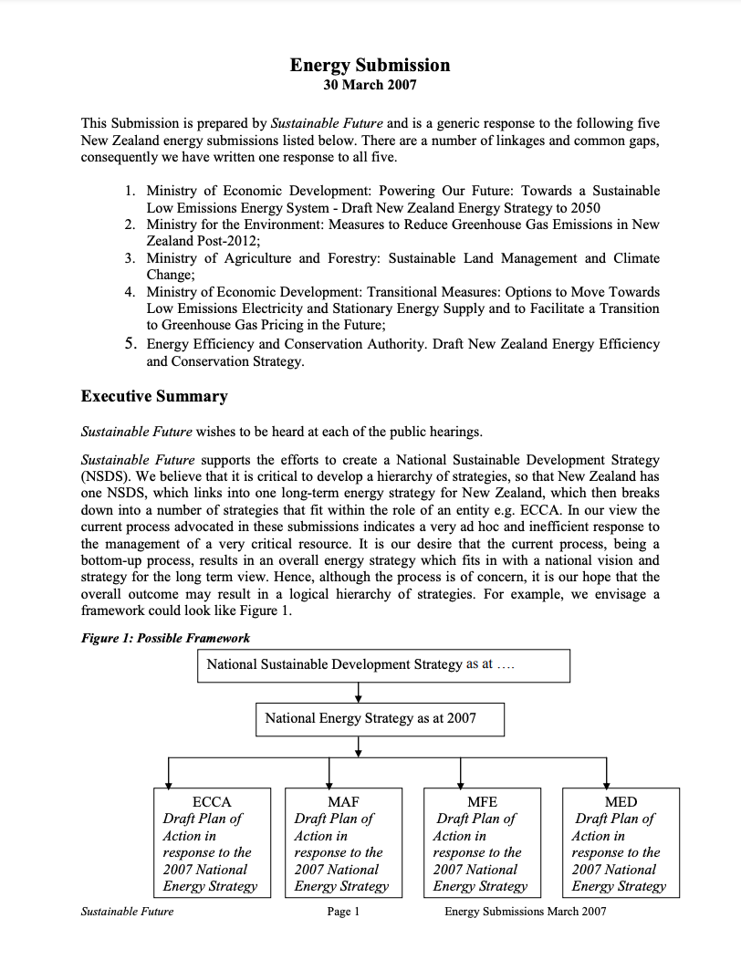 Submission 2007/02 – Energy Submission