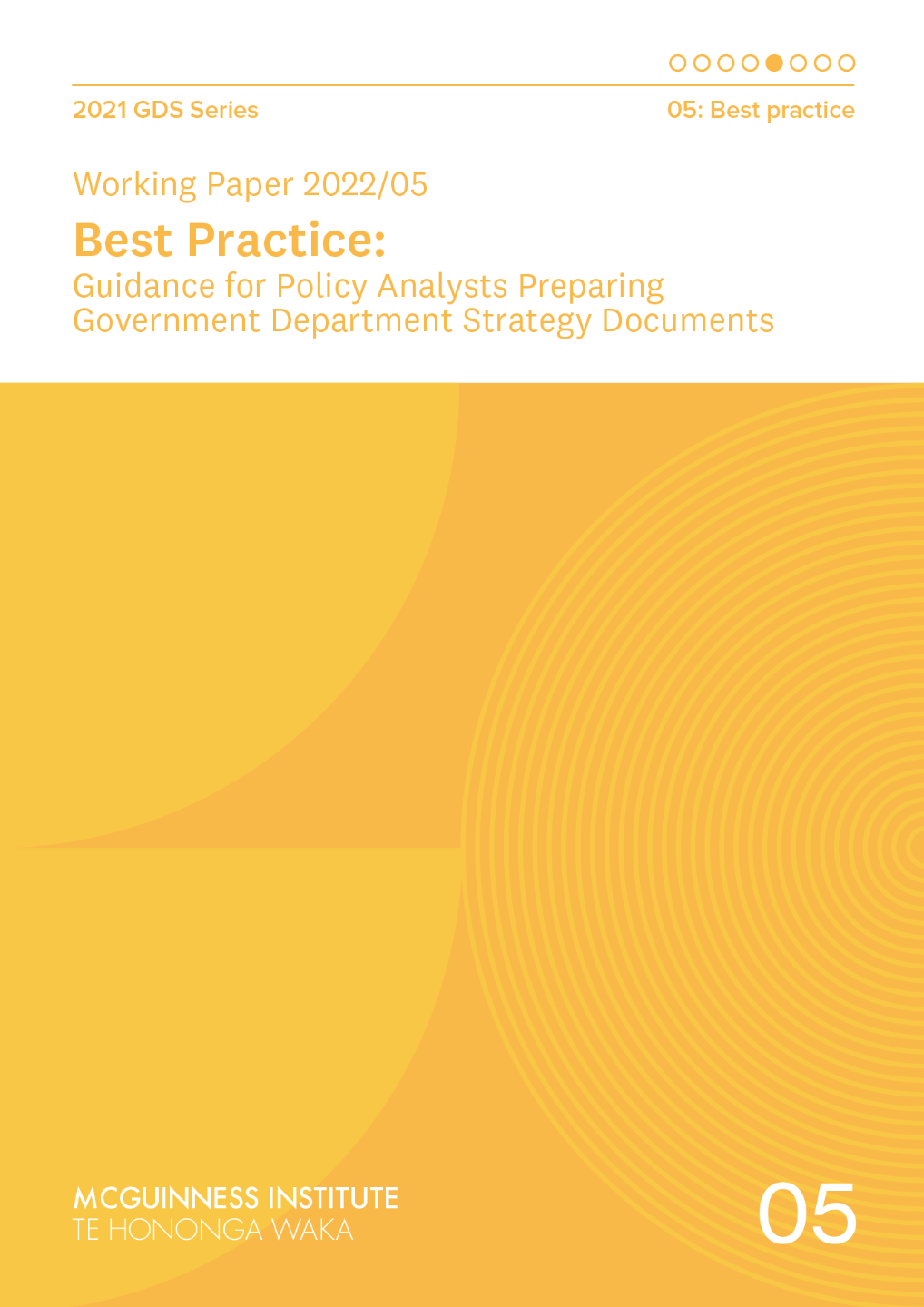 Working Paper 2022/05 – Best Practice: Guidance for Policy Analysts Preparing Government Department Strategy Documents