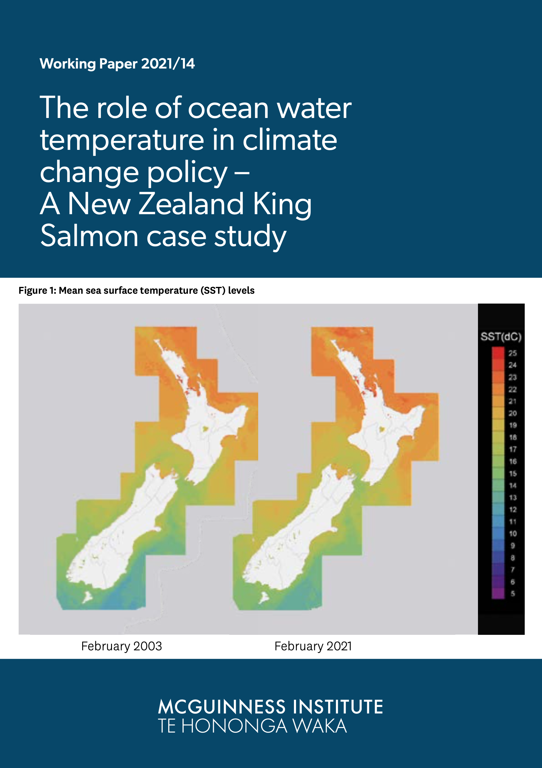 Working Paper 2021/14 – The role of ocean water temperature in climate change policy – A New Zealand King Salmon case study