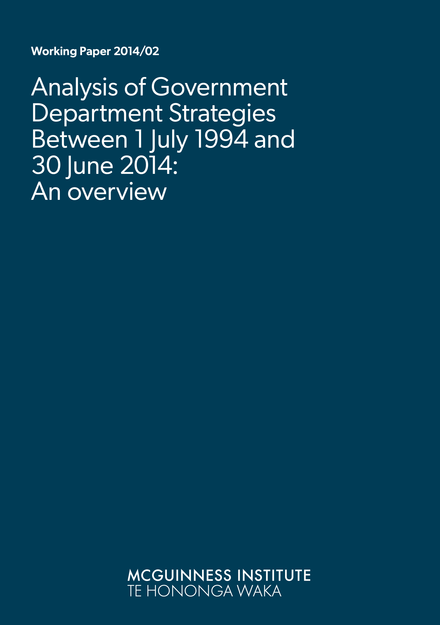 2014/02 Analysis overview 2014