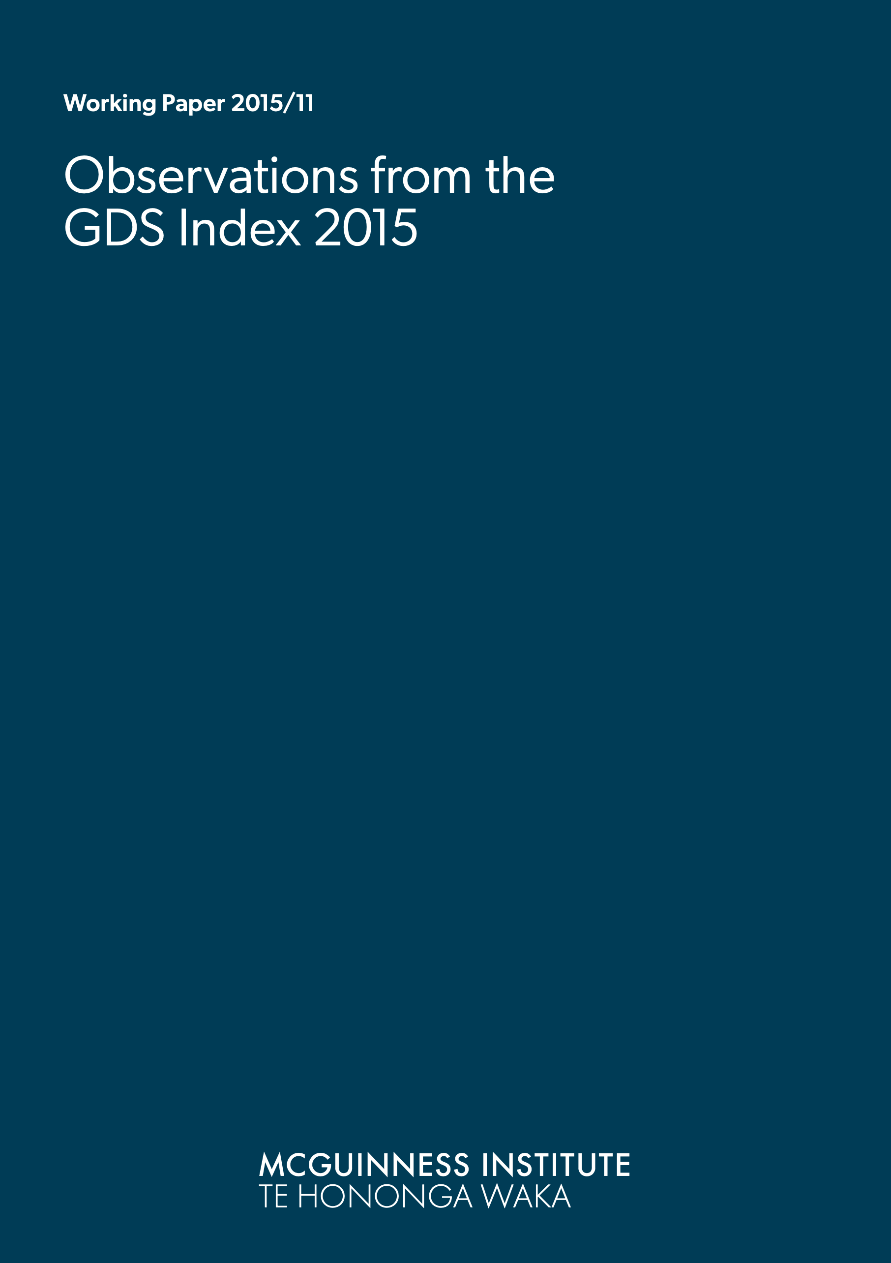 2015/11 – Observations from the GDS Index 2015