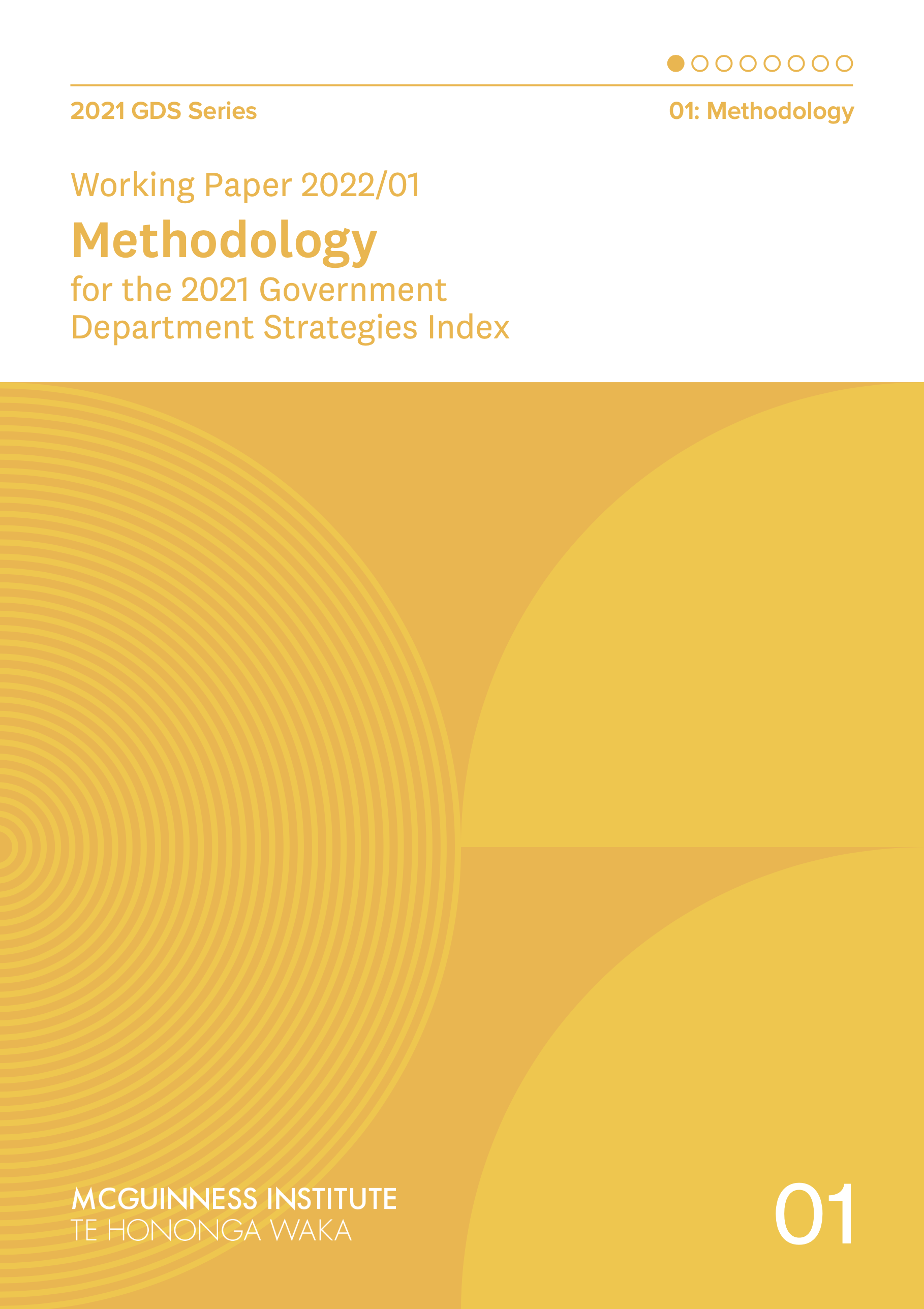 Working Paper 2022/01 – Methodology for the 2021 Government Department Strategies Index