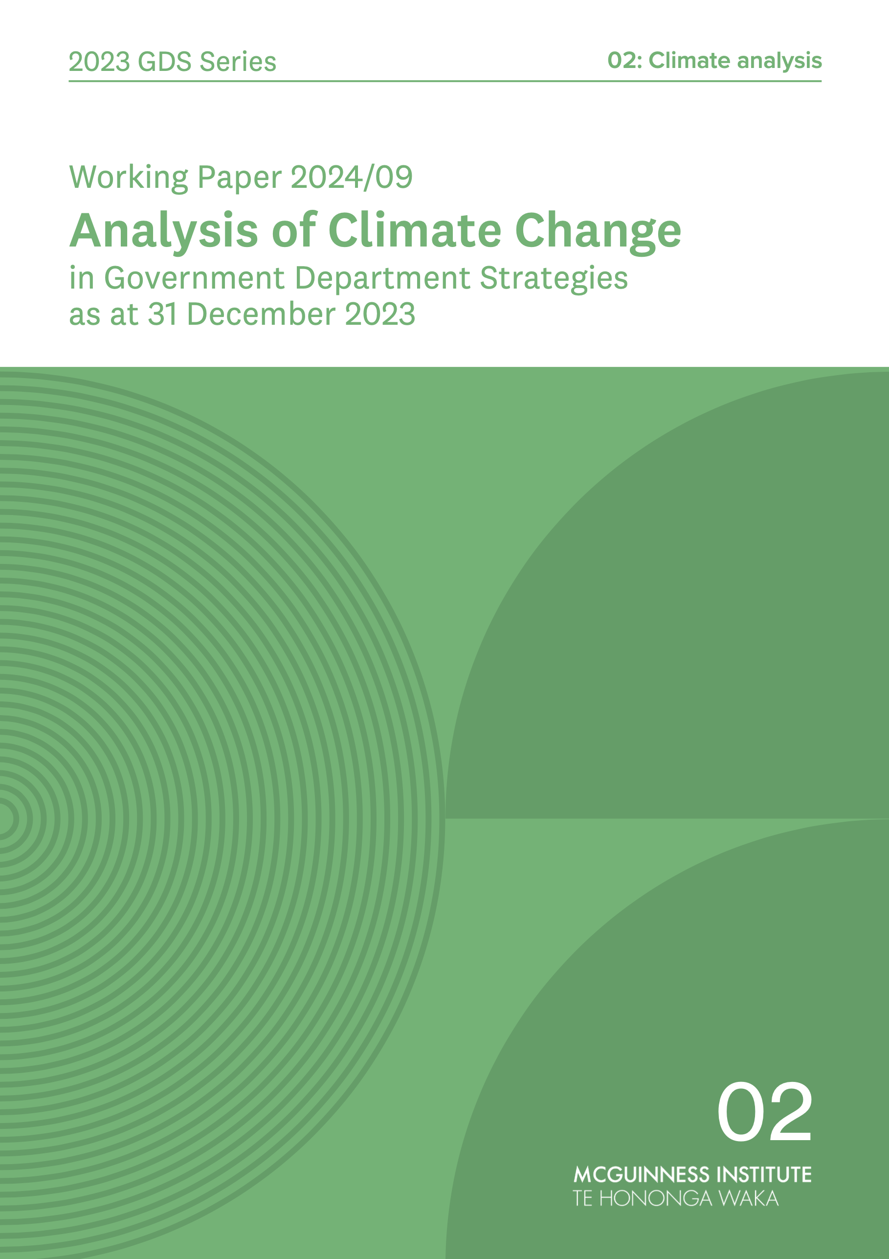 Working Paper 2024/09 – Lists of all Government Department Strategies Published Between 1 July 1994 and 31 December 2023