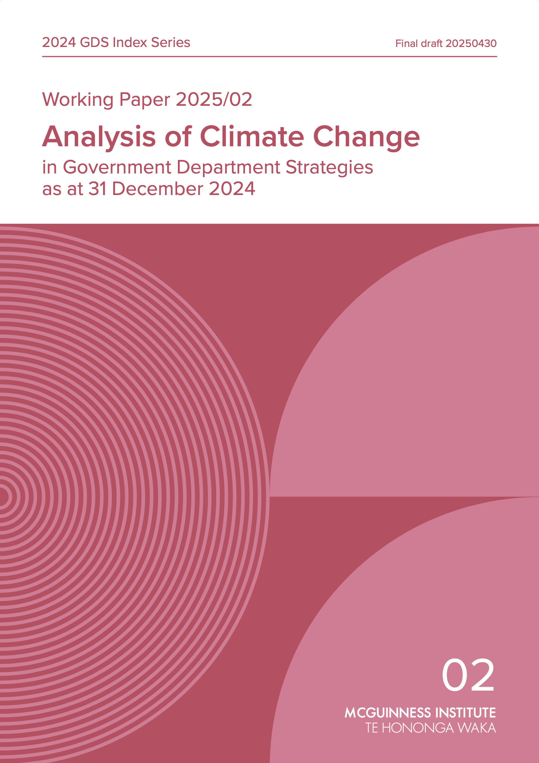 Working Paper 2024/12 – List of Climate-related Cabinet Papers dated between 2001–2024