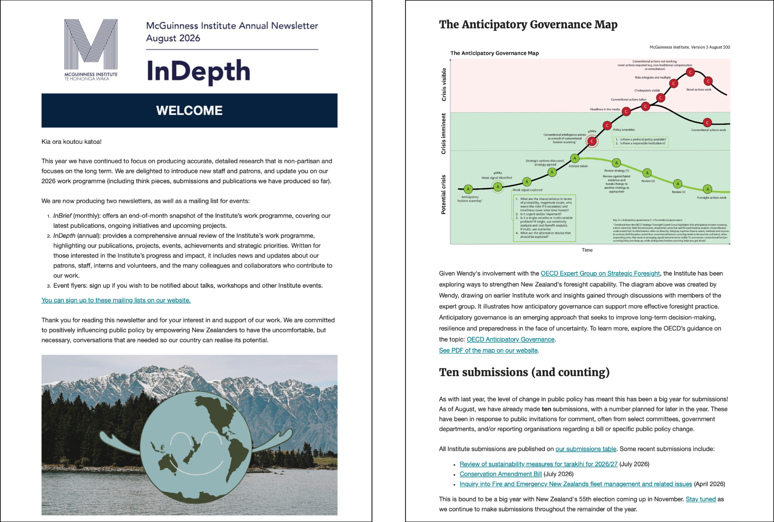 McGuinness Institute InDepth newsletter, August 2026